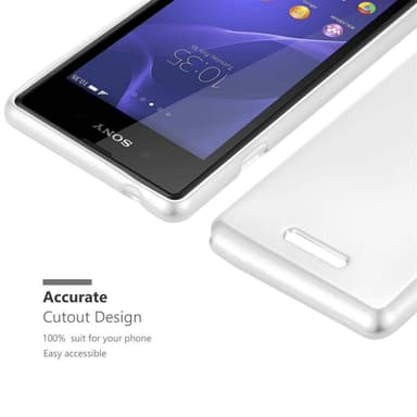 Sony Xperia E3 Suojakuori Kotelo (Hopea)