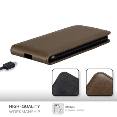 OnePlus Nord 2 5G Suojakuori Lompakkokotelo (Ruskea)
