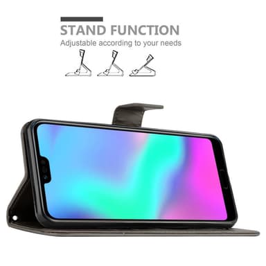 Honor 10 Suojakuori Lompakkokotelo (harmaa)