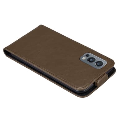 OnePlus Nord 2 5G Suojakuori Lompakkokotelo (Ruskea)