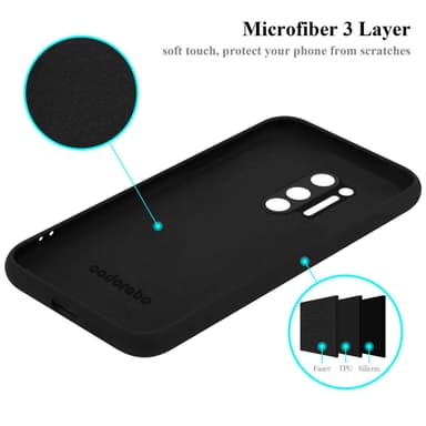 OnePlus 8 PRO Suojakuori Kotelo Case (Musta)