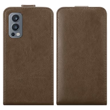 OnePlus Nord 2 5G Suojakuori Lompakkokotelo (Ruskea)
