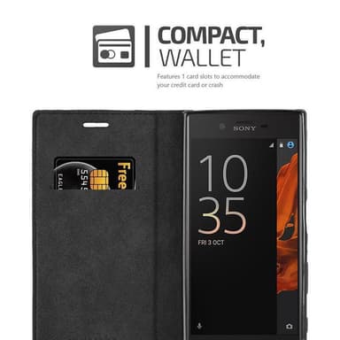 Sony Xperia XZ / XZs Suojakuori Lompakkokotelo (Ruskea)