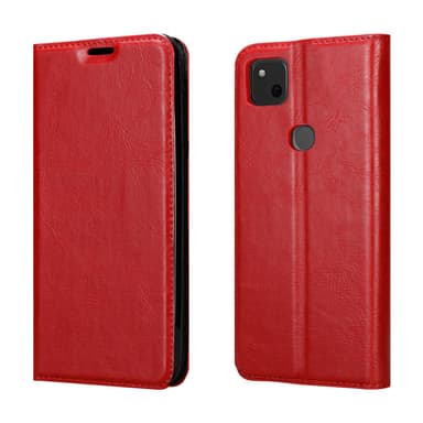 Google PIXEL 4A Suojakuori Lompakkokotelo (Punainen)