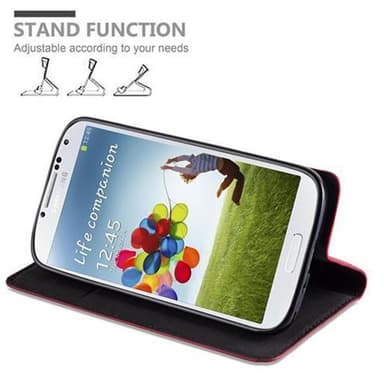 Samsung Galaxy S4 Suojakuori Lompakkokotelo (Punainen)