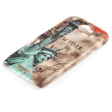 HTC ONE S Suojakuori Case Cover (Ruskea)