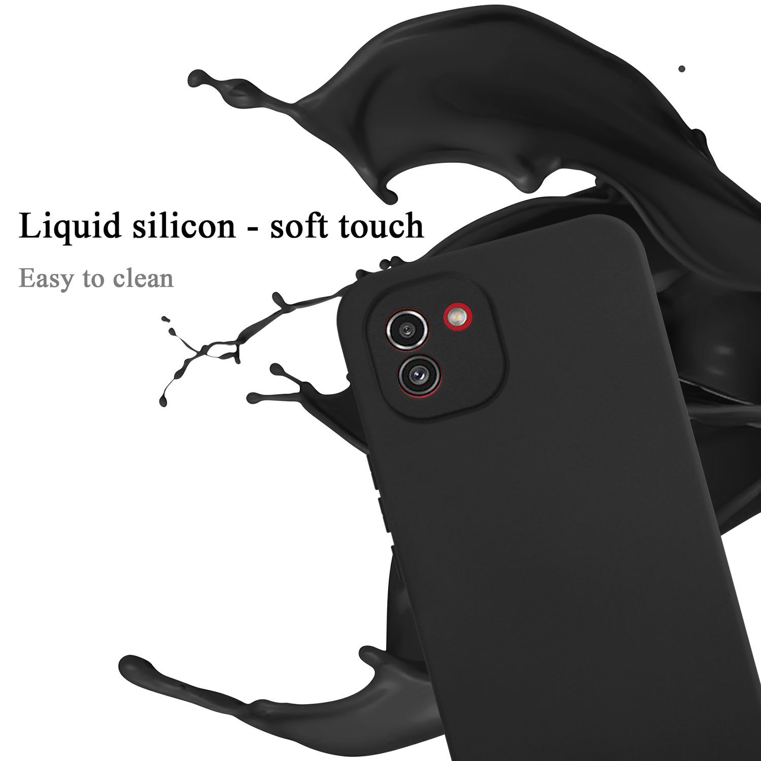 Samsung Galaxy A03 Suojakuori Kotelo Case (Musta)