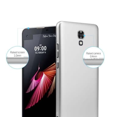 LG X SCREEN Suojakuori Kotelo Cover (Hopea)