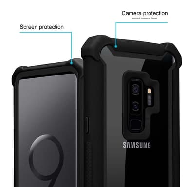 Samsung Galaxy S9 PLUS Suojakuori Kotelo (Musta)