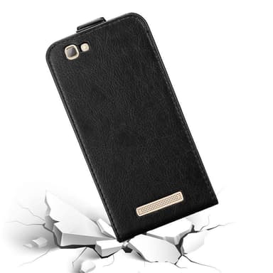 ZTE Blade A612 Suojakuori Lompakkokotelo (Musta)