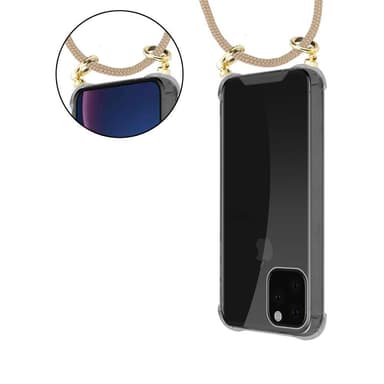 iPhone 11 PRO MAX Suojakuori Kotelo Ketju (Ruskea)