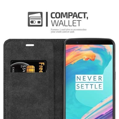 OnePlus 5T Suojakuori Lompakkokotelo (Punainen)
