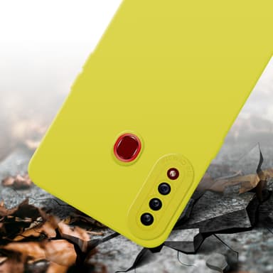 Samsung Galaxy A20s Suojakuori Kotelo (Keltainen)