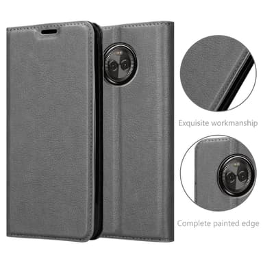Motorola MOTO X4 Suojakuori Lompakkokotelo (harmaa)