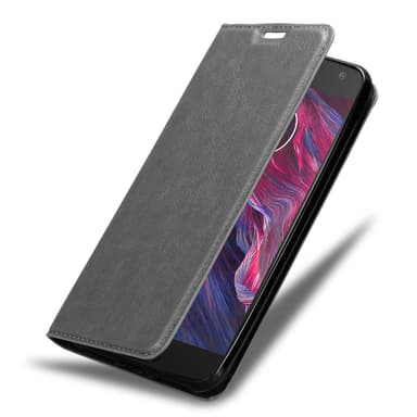 Motorola MOTO X4 Suojakuori Lompakkokotelo (harmaa)