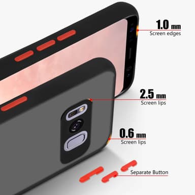 Samsung Galaxy S8 PLUS Suojakuori Kotelo (Musta)