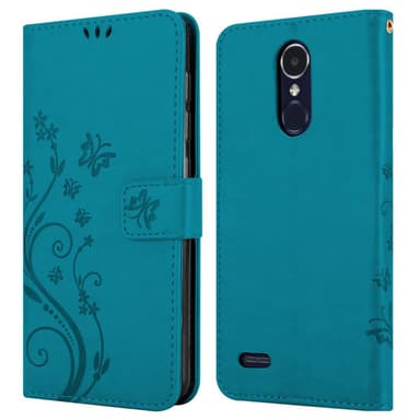 LG K8 2017 Suojakuori Lompakkokotelo (Sininen)