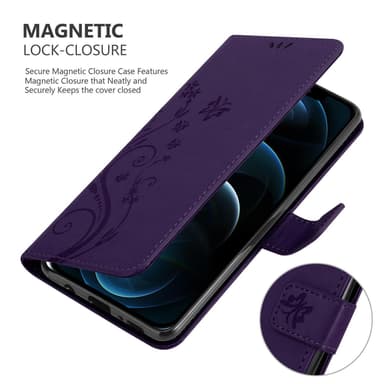 iPhone 13 MINI Suojakuori Lompakkokotelo (Violetti)
