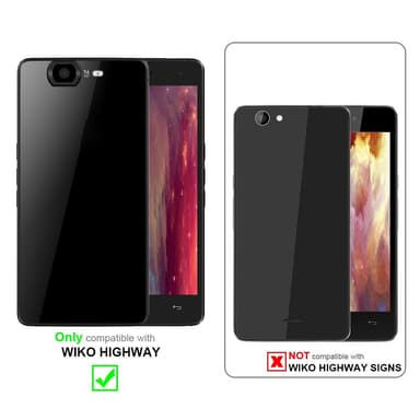 WIKO HIGHWAY Suojakuori Case Cover (Musta)