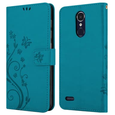 LG K8 2017 Suojakuori Lompakkokotelo (Sininen)