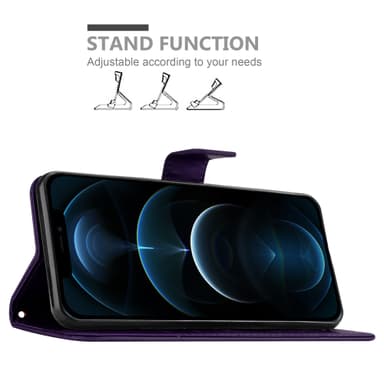 iPhone 13 MINI Suojakuori Lompakkokotelo (Violetti)