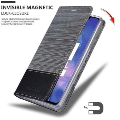 Huawei MATE 20 PRO Suojakuori Lompakkokotelo (harmaa)