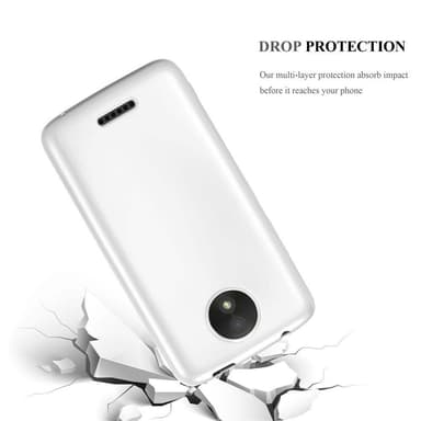 Motorola MOTO C Suojakuori Kotelo (Hopea)