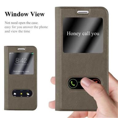 Lompakkokotelo Samsung Galaxy J5 2015 Case (Ruskea)