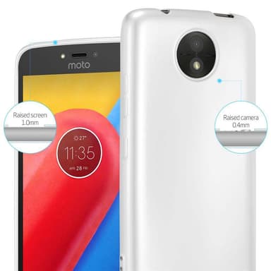 Motorola MOTO C Suojakuori Kotelo (Hopea)