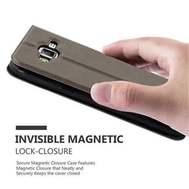 Lompakkokotelo Samsung Galaxy J5 2015 Case (Ruskea)