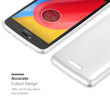 Motorola MOTO C Suojakuori Kotelo (Hopea)