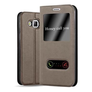 Lompakkokotelo Samsung Galaxy J5 2015 Case (Ruskea)
