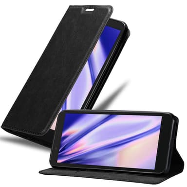 Alcatel 1C 2019 Suojakuori Lompakkokotelo (Musta)