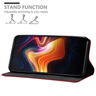 ZTE Nubia PLAY 5G Suojakuori Lompakkokotelo (Punainen)