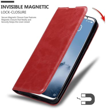 MEIZU 16 Suojakuori Lompakkokotelo (Punainen)