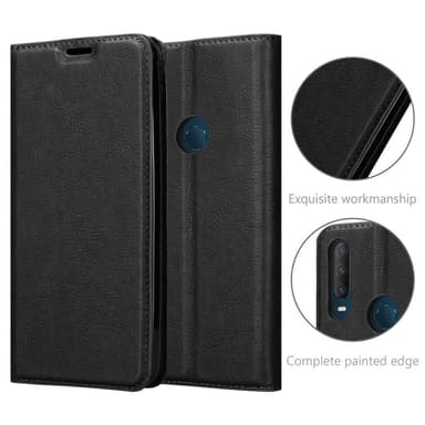 Alcatel 3L 2020 Suojakuori Lompakkokotelo (Musta)