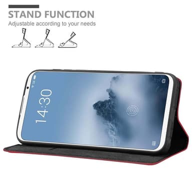MEIZU 16 Suojakuori Lompakkokotelo (Punainen)