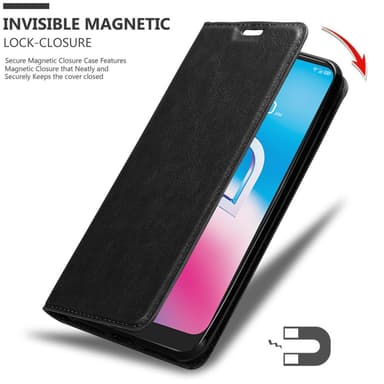 Alcatel 3L 2020 Suojakuori Lompakkokotelo (Musta)