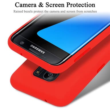 Samsung Galaxy S7 EDGE Suojakuori Kotelo (Punainen)