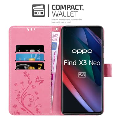 Oppo FIND X3 NEO Suojakuori Lompakkokotelo