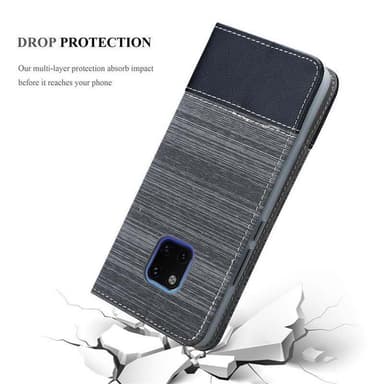 Huawei MATE 20 PRO Suojakuori Lompakkokotelo (harmaa)
