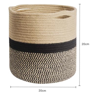 Puuvilla Rope Planter Kori (ruskea)