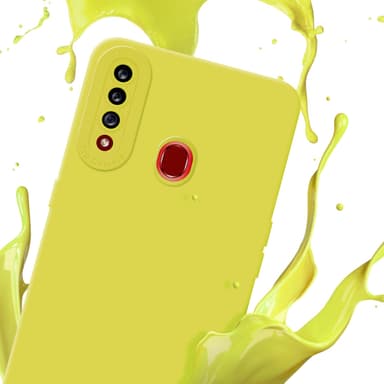 Samsung Galaxy A20s Suojakuori Kotelo (Keltainen)