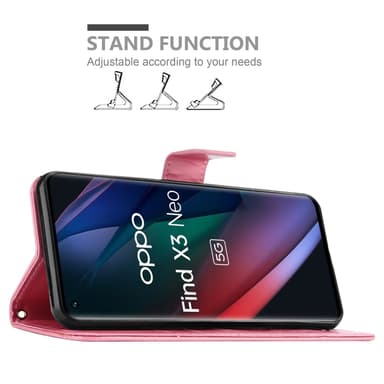 Oppo FIND X3 NEO Suojakuori Lompakkokotelo
