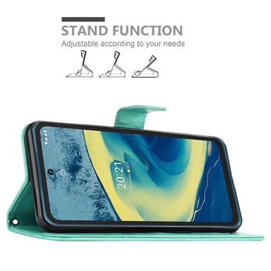 Nokia XR20 Suojakuori Lompakkokotelo (Turkoosi)