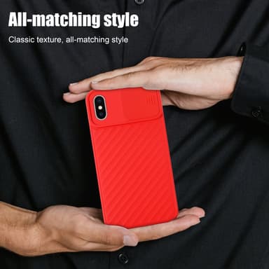 iPhone XS MAX Case Suojakuori Cover (Punainen)