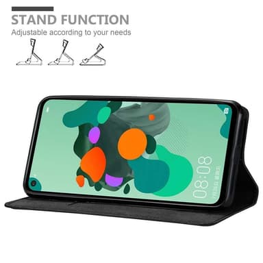 Huawei MATE 30 LITE Suojakuori Lompakkokotelo (Musta)