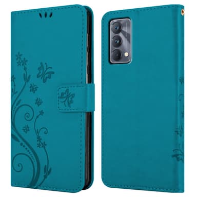 Realme GT Master Suojakuori Lompakkokotelo (Sininen)