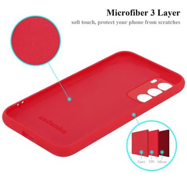 Motorola MOTO G200 5G Suojakuori Kotelo (Punainen)