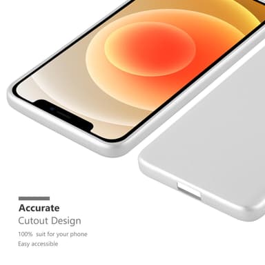 iPhone 12 MINI Suojakuori Kotelo (Hopea)